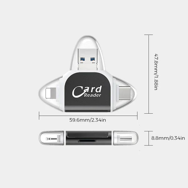 TiedonSiirto Pro – 4-in-1 Muistikortinlukija