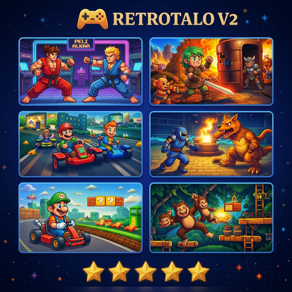 RetroTalo V2 – Yhdistä televisioon ja pelaa heti