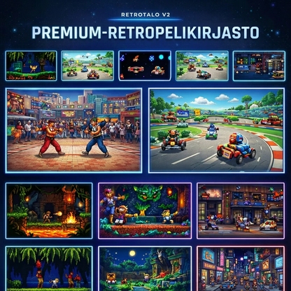 RetroTalo V2 – Yhdistä televisioon ja pelaa heti