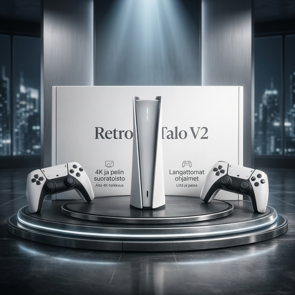 RetroTalo V2 – Yhdistä televisioon ja pelaa heti