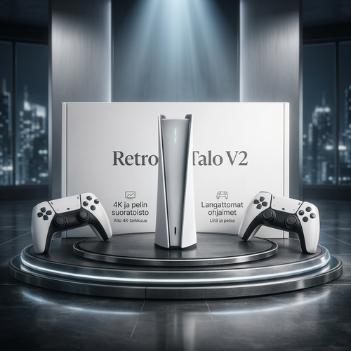 RetroTalo V2 – Yhdistä televisioon ja pelaa heti