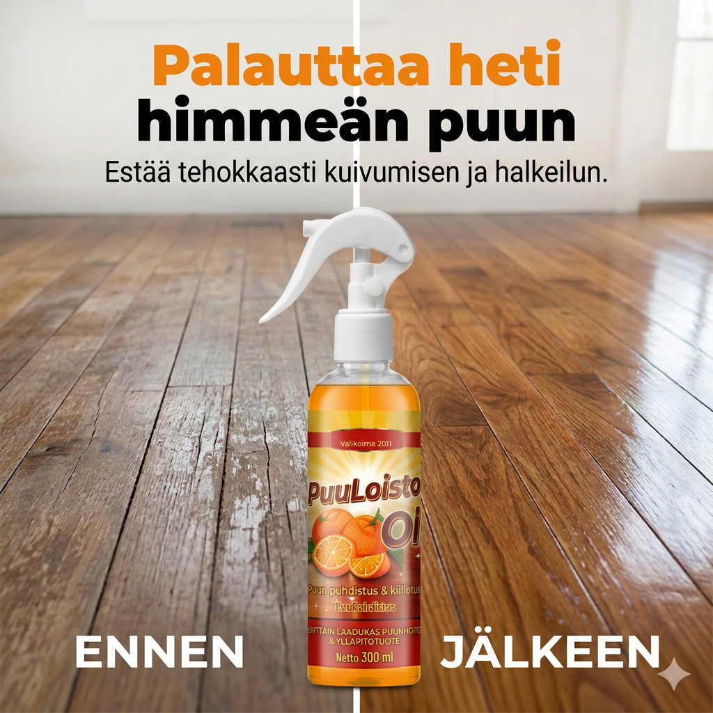 PuuLoisto — Palauta puun syvä, luksuskiilto heti