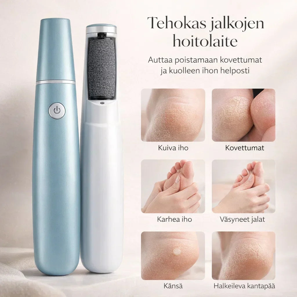 JalkaHoito – Sähköinen kovettumien poistaja jaloille