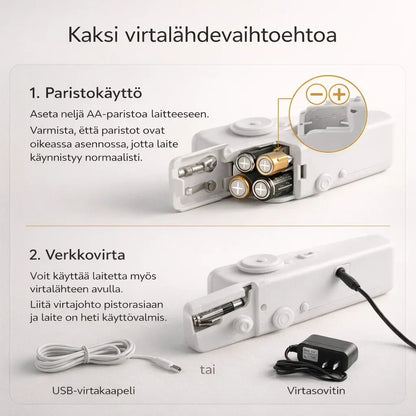 PikaOmpelu – Kompakti käsikäyttöinen ompelukone