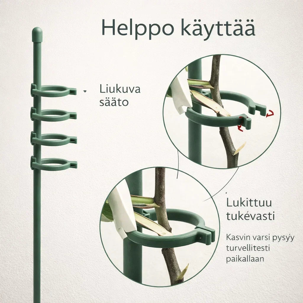 KasviTuki – Tukea vahvemmille ja suoremmille kasveille