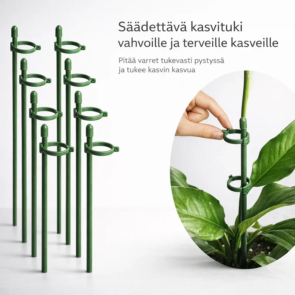 KasviTuki – Tukea vahvemmille ja suoremmille kasveille