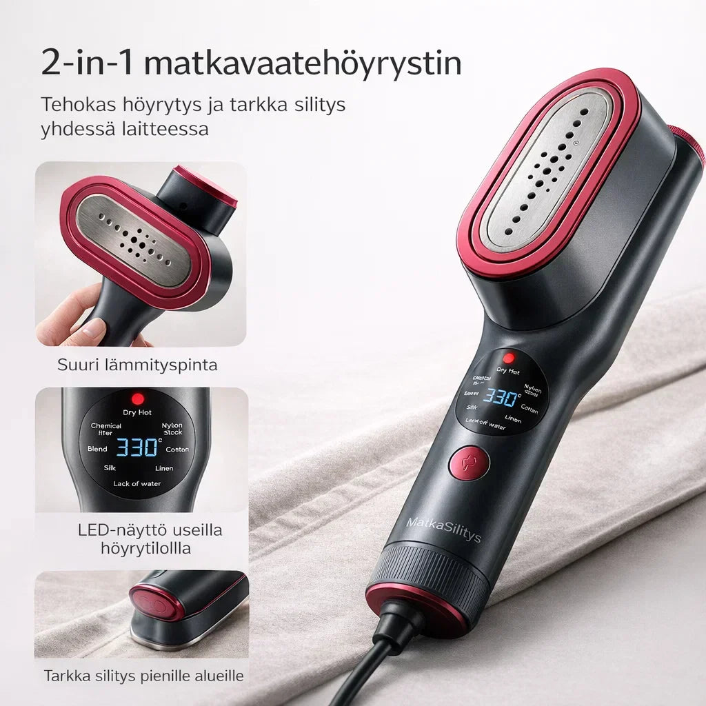 MatkaSilitys – Kompakti höyrysilitysrauta matkalle