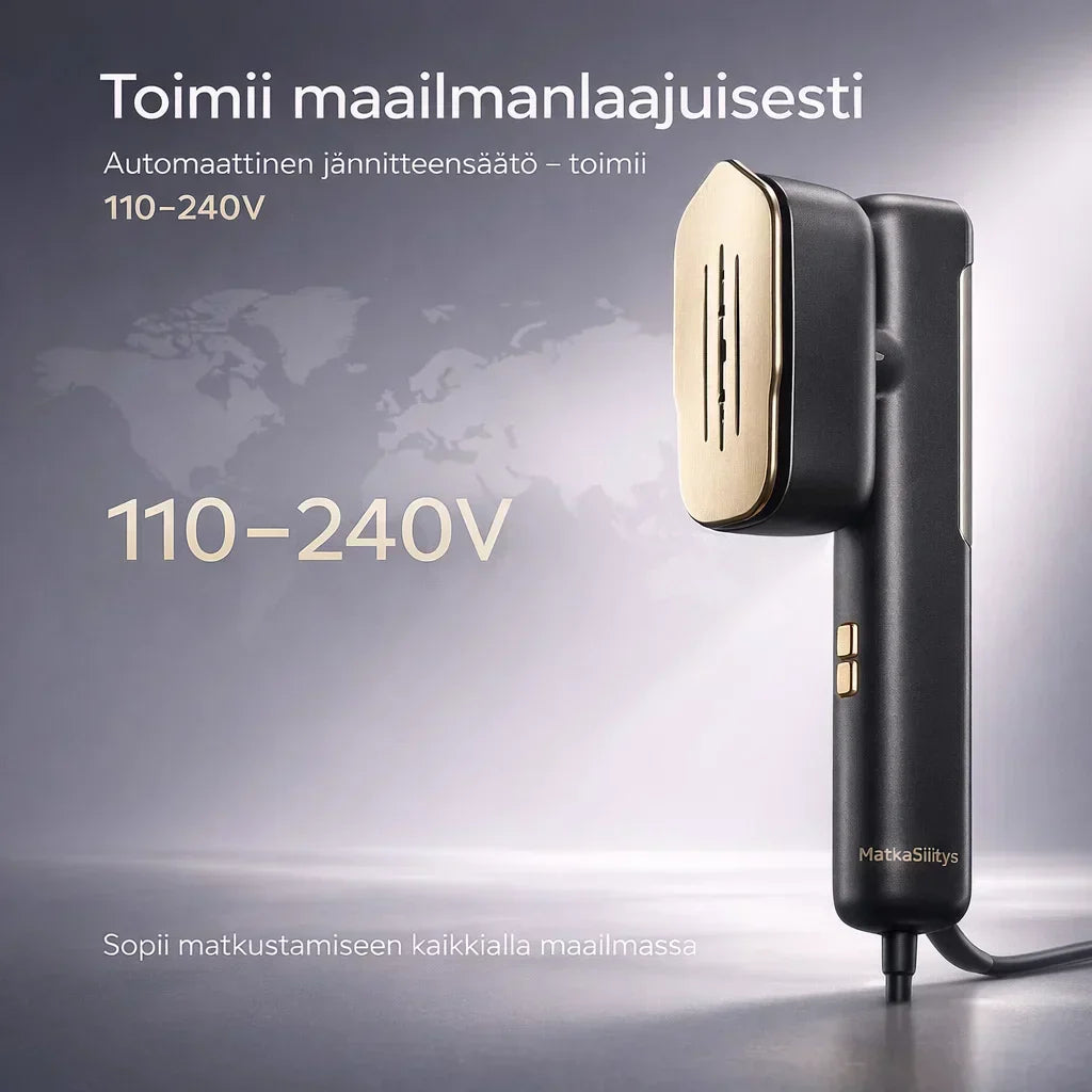 MatkaSilitys – Kompakti höyrysilitysrauta matkalle