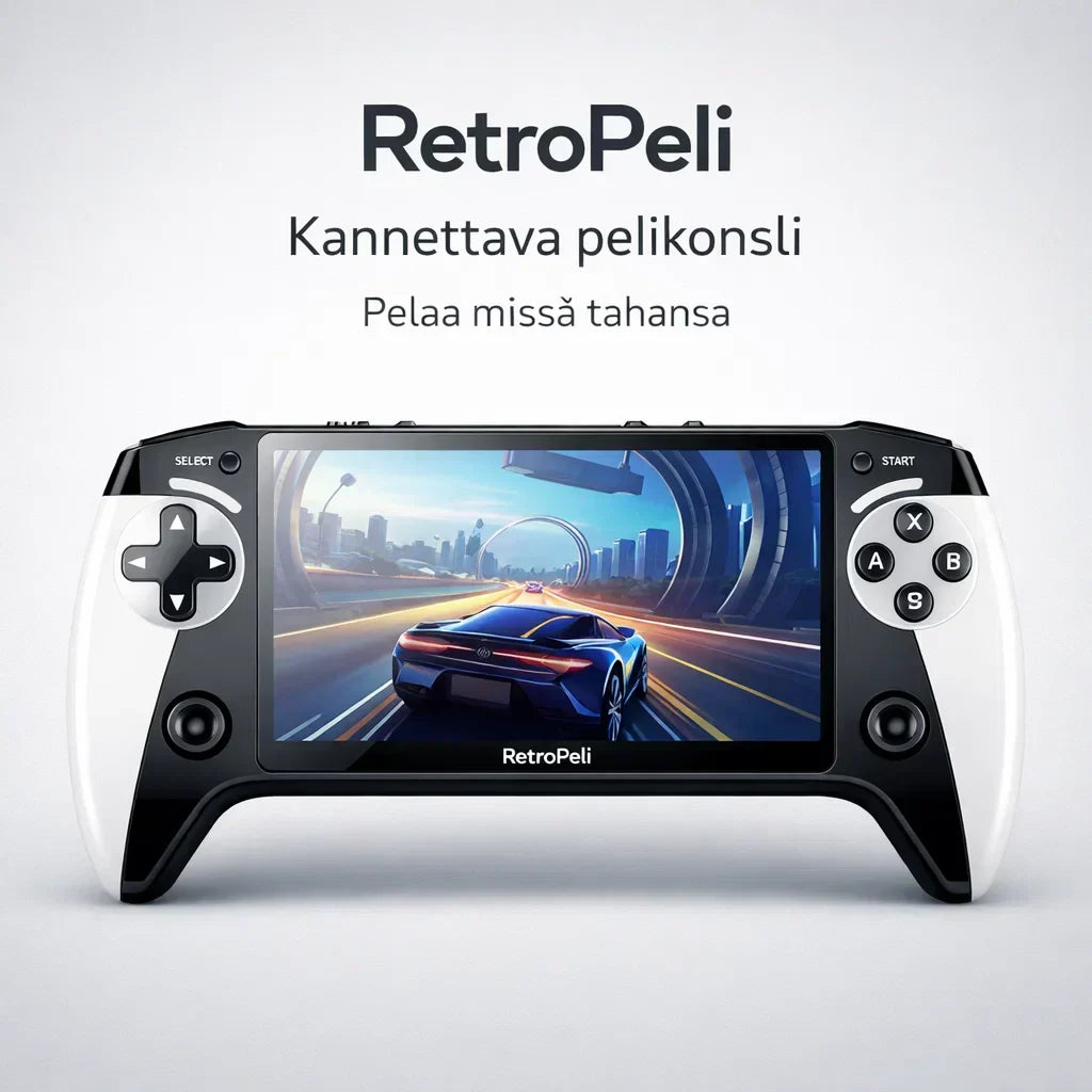 RetroPeli – Kannettava pelikonsoli klassikkopeleillä