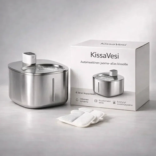 KissaVesi – Hiljainen 4L juoma-automaatti kissoille